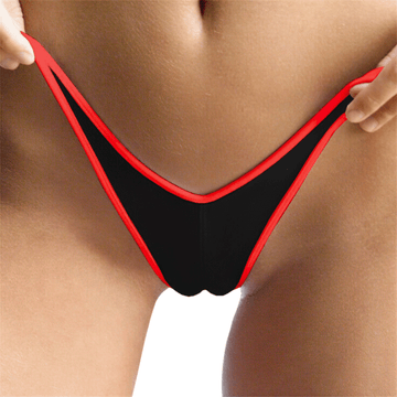 Sexy Female V-Shape Bikini Swimwear / Small Triagle Contrast Women's Lingerie Panties - EVE's SECRETS